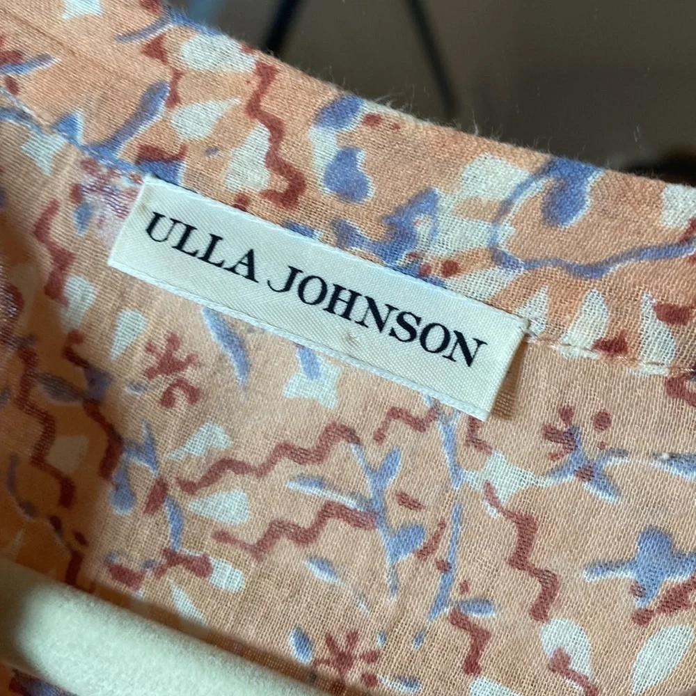Ulla Johnson Boho Euro Summer Long Sleeve Dress Coquette Cottagecore Wedding - Picture 3 of 8